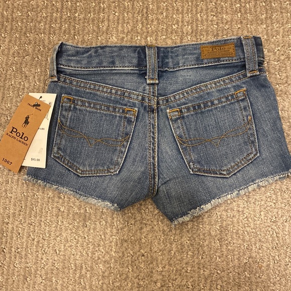 Polo Ralph Lauren toddler girl cutoff denim shorts - Picture 2 of 2
